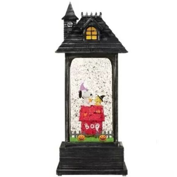 Snoopy Halloween‎ Swirling Glitter Lantern with Lights & Music New in Box! - Picture 3 of 4